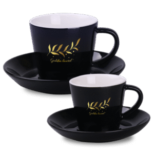 Portselantass VICTOR NERO Set – 210 ml / 120 ml