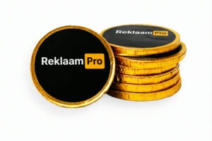 Šokolaadimündid logoga